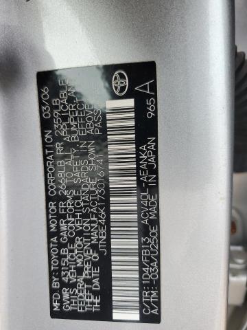 JTNBE46K173016741 - 2007 TOYOTA CAMRY CE Gümüş foto 13