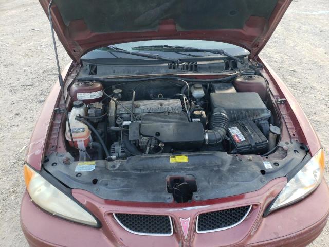 1G2NF12T81M652204 - 2001 PONTIAC GRAND AM SE1 BURGUNDY photo 11