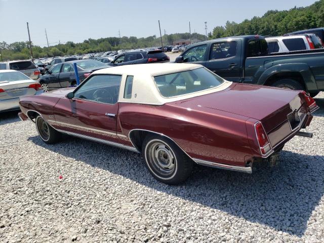 1H57V6Z415835 - 1976 CHEVROLET MONTE CARL BURGUNDY photo 2