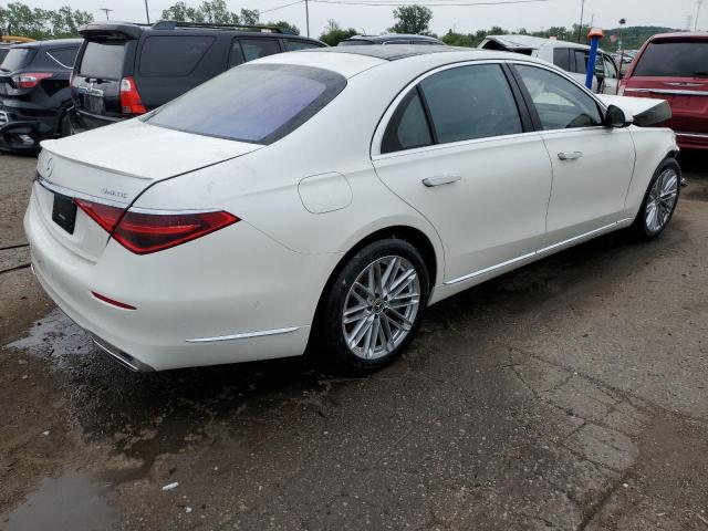 W1K6G7GB9NA106704 - 2022 MERCEDES-BENZ S 580 4MATIC WHITE photo 3