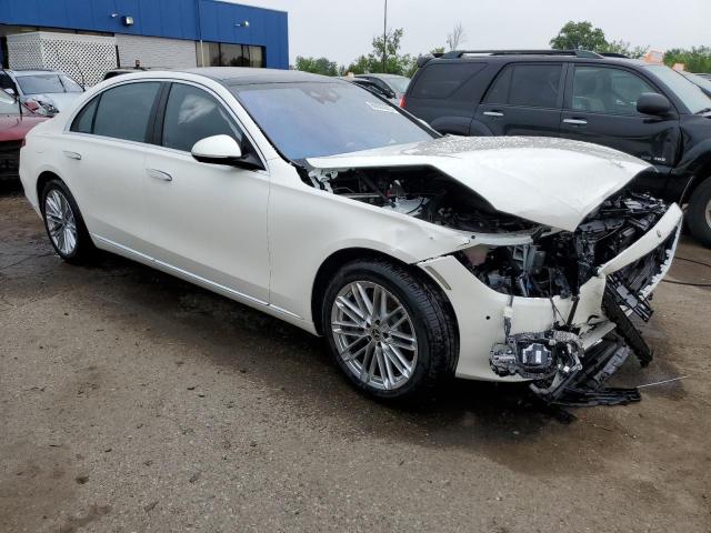 W1K6G7GB9NA106704 - 2022 MERCEDES-BENZ S 580 4MATIC WHITE photo 4