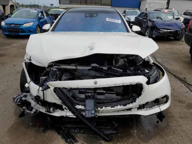 W1K6G7GB9NA106704 - 2022 MERCEDES-BENZ S 580 4MATIC WHITE photo 5