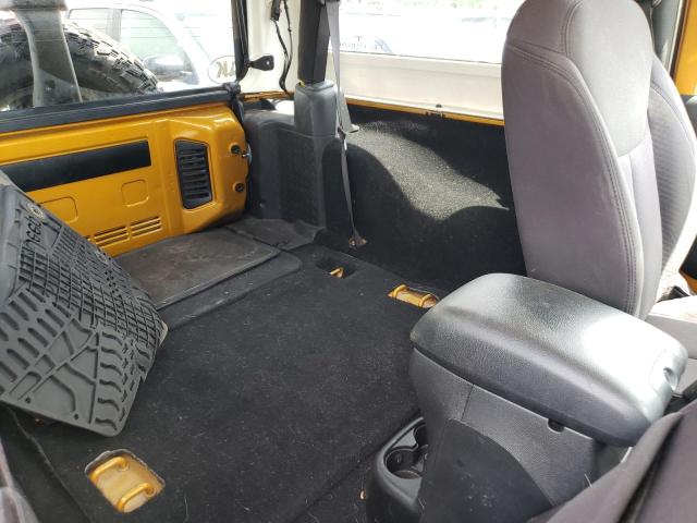 1C4AJWAG3EL184033 - 2014 JEEP WRANGLER SPORT YELLOW photo 10