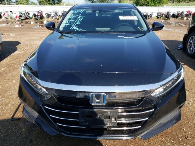 1HGCV3F12MA016685 - 2021 HONDA ACCORD HYBRID BLACK photo 5