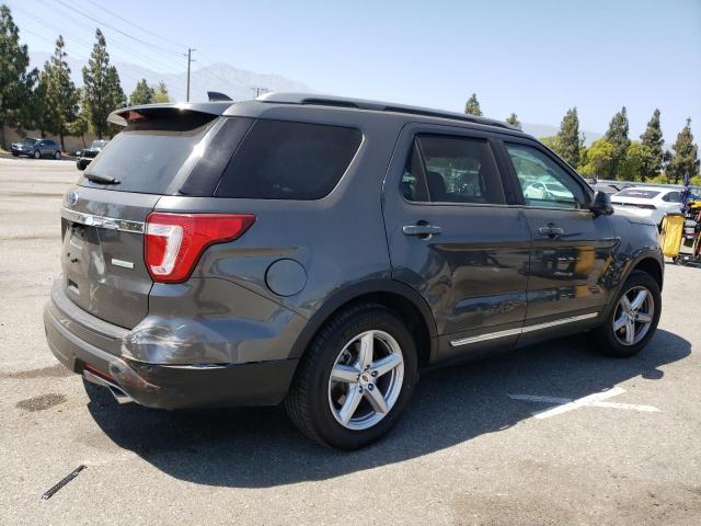 1FM5K7DH3JGC33495 - 2018 FORD EXPLORER XLT GRAY photo 3