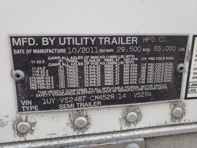 1UYVS2487CM452814 - 2012 UTILITY VS2RA თეთრი ფოტო 10