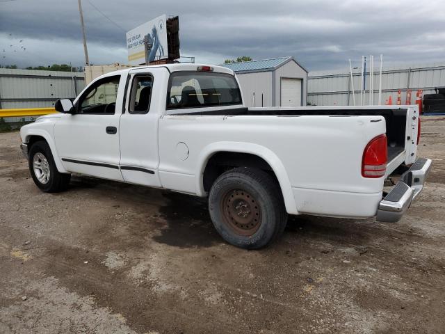 1D7GL42N84S706414 - 2004 DODGE DAKOTA SLT WHITE photo 2