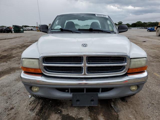 1D7GL42N84S706414 - 2004 DODGE DAKOTA SLT WHITE photo 5