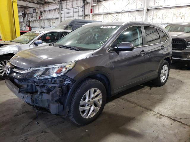 2HKRM4H70FH655923 - 2015 HONDA CR-V EXL GRAY photo 1