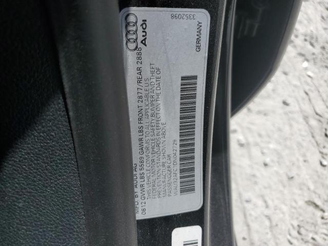 WAU32AFC1DN042729 - 2013 AUDI S7 PRESTIGE BLACK photo 12