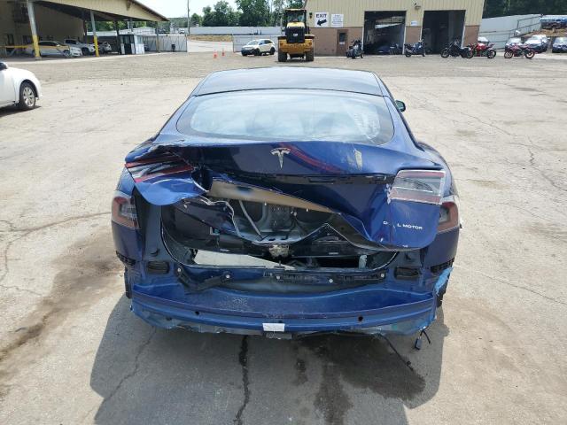 5YJSA1E25MF419135 - 2021 TESLA MODEL S Կապույտ լուսանկար 6