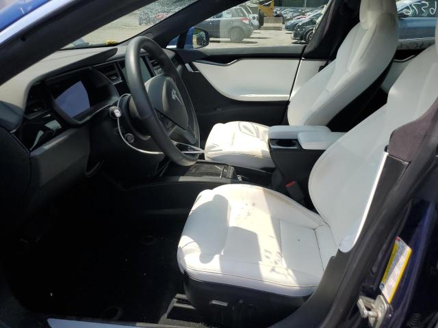 5YJSA1E25MF419135 - 2021 TESLA MODEL S Կապույտ լուսանկար 7