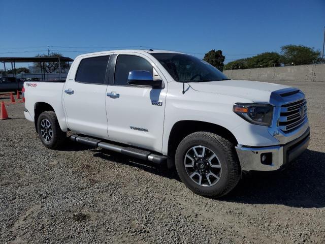 5TFHY5F15KX795615 - 2019 TOYOTA TUNDRA CREWMAX LIMITED WHITE photo 4