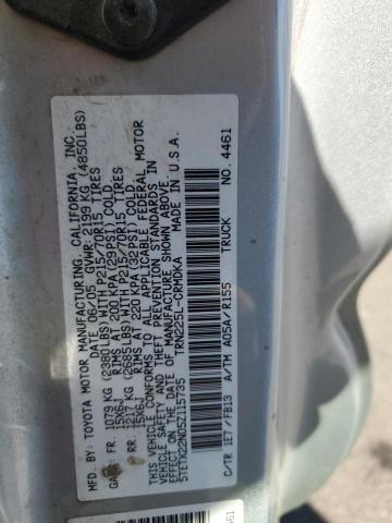 5TETX22N05Z115735 - 2005 TOYOTA TACOMA ACCESS CAB SILVER photo 13