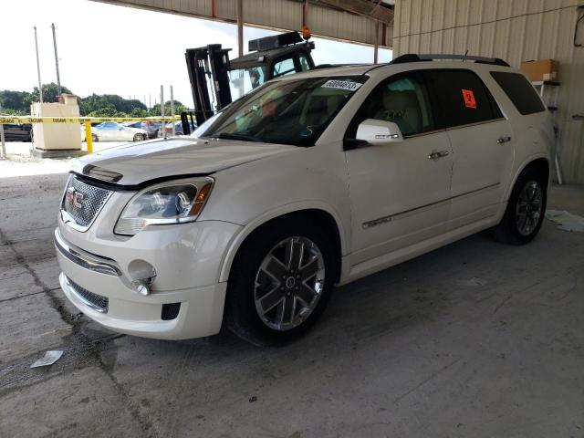 1GKKRTEDXCJ186144 - 2012 GMC ACADIA DENALI WHITE photo 1