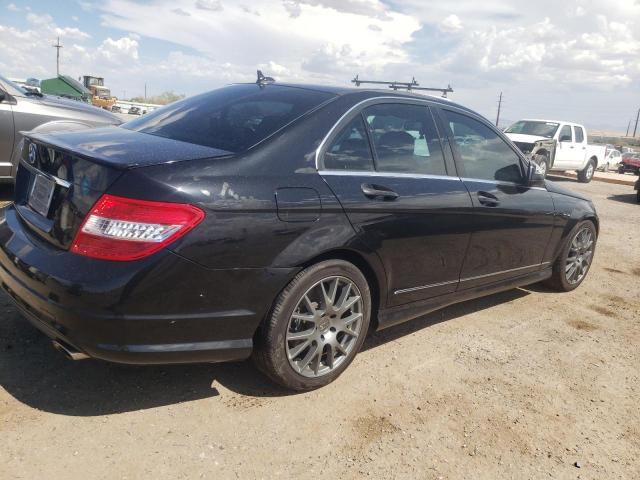 WDDGF56X58F188236 - 2008 MERCEDES-BENZ C 350 BLACK photo 3