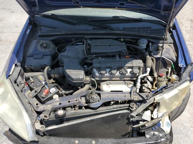 2HGES16335H581487 - 2005 HONDA CIVIC DX VP BLUE photo 11
