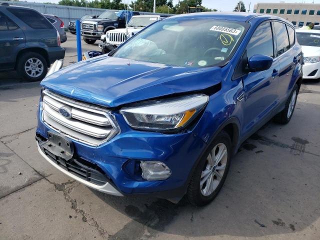 1FMCU9GDXHUC25797 - 2017 FORD ESCAPE SE BLUE photo 1