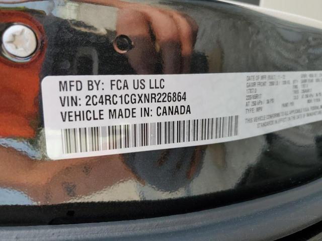 2C4RC1CGXNR226864 - 2022 CHRYSLER VOYAGER LX BLACK photo 13