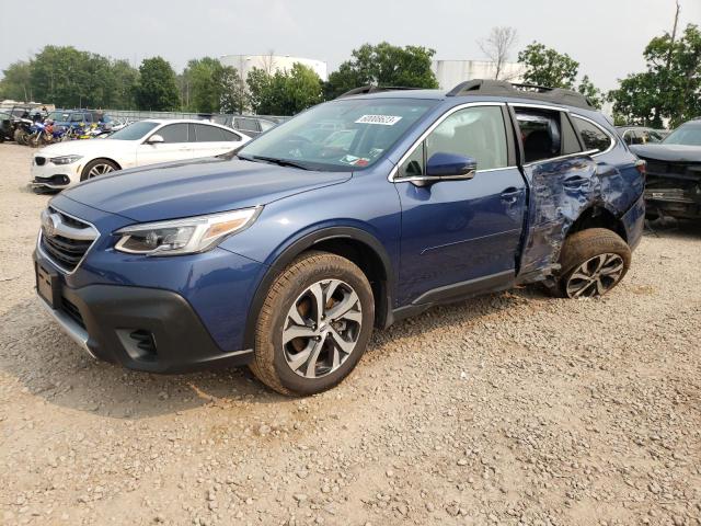 4S4BTAMC1M3210245 - 2021 SUBARU OUTBACK LIMITED BLUE photo 1