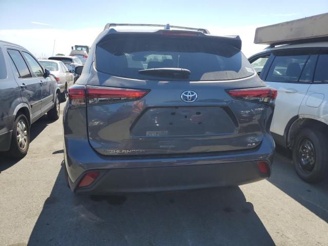 5TDKBRCH0PS578020 - 2023 TOYOTA HIGHLANDER HYBRID XLE GRAY photo 6