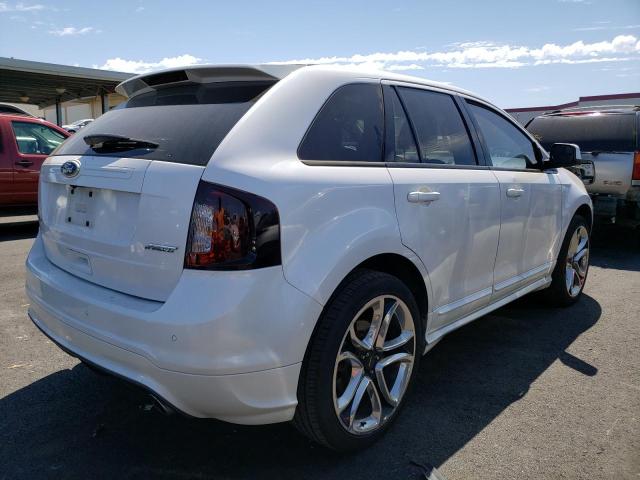 2FMDK3AK1BBA53655 - 2011 FORD EDGE SPORT WHITE photo 3