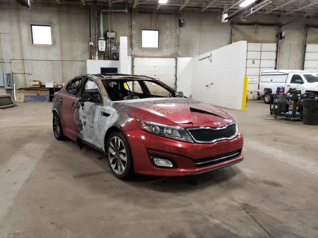 5XXGR4A61EG334459 - 2014 KIA OPTIMA SX RED photo 1