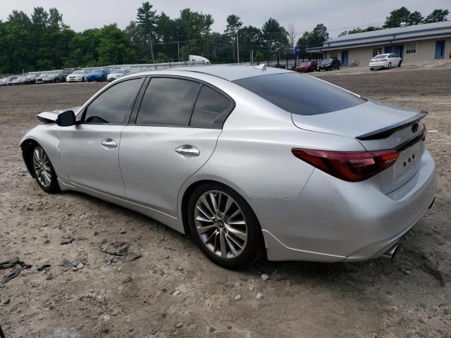 JN1EV7ARXKM553797 - 2019 INFINITI Q50 LUXE SILVER photo 2