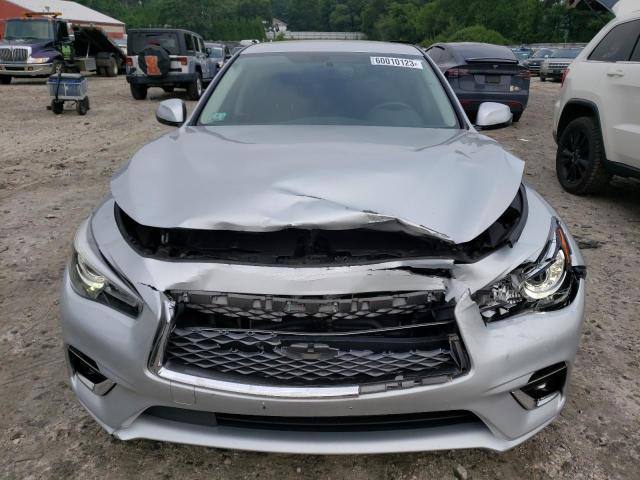 JN1EV7ARXKM553797 - 2019 INFINITI Q50 LUXE SILVER photo 5