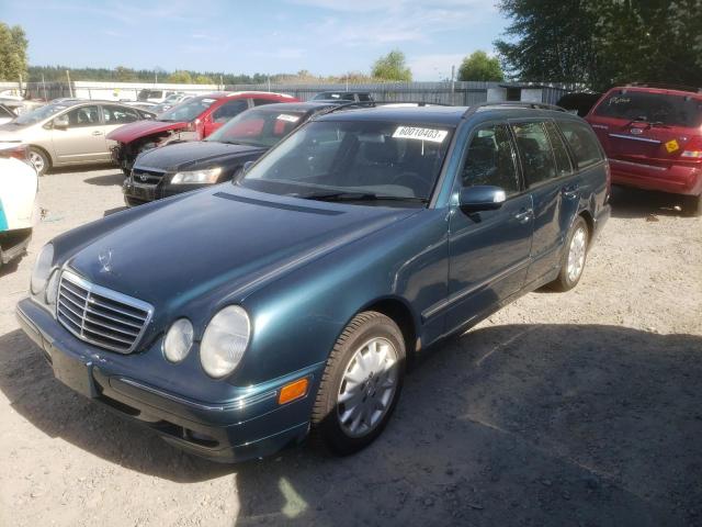 WDBJH82J22X062445 - 2002 MERCEDES-BENZ E 320 4MATIC TEAL photo 1