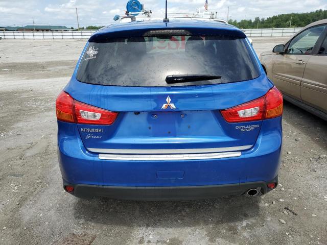 4A4AP4AU6FE050463 - 2015 MITSUBISHI OUTLANDER SE BLUE photo 6