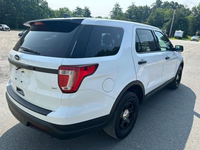 1FM5K8AR0JGB35009 - 2018 FORD EXPLORER POLICE INTERCEPTOR WHITE photo 3