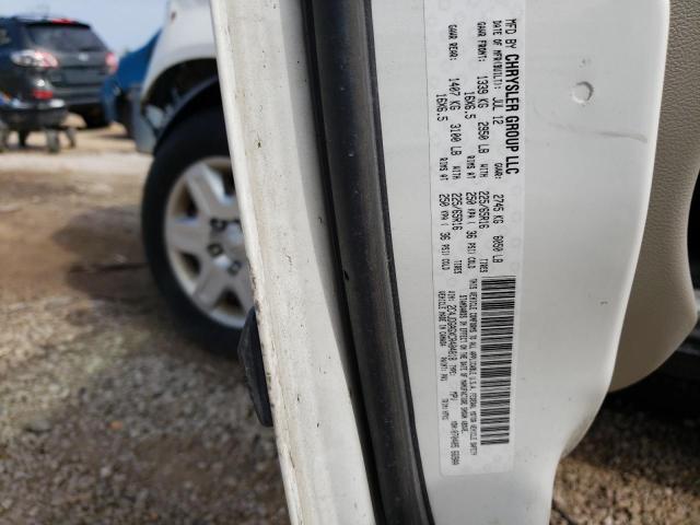 2C4JDGAGXCR404818 - 2012 DODGE RAM VAN WHITE photo 13