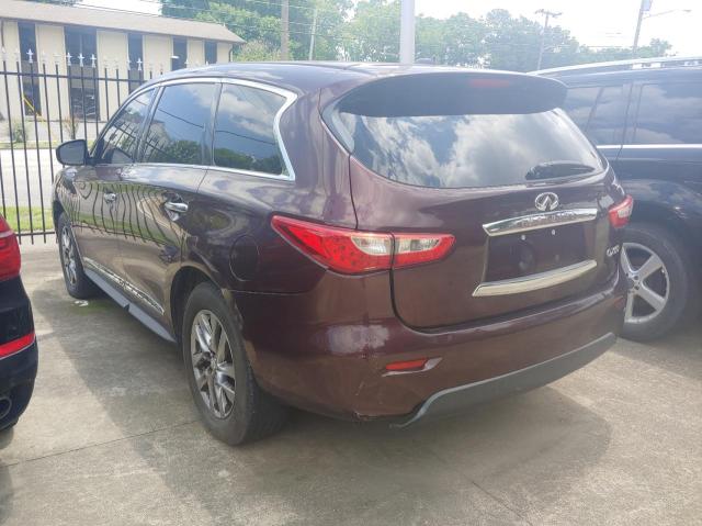 5N1AL0MMXEC523911 - 2014 INFINITI QX60 BURGUNDY photo 3