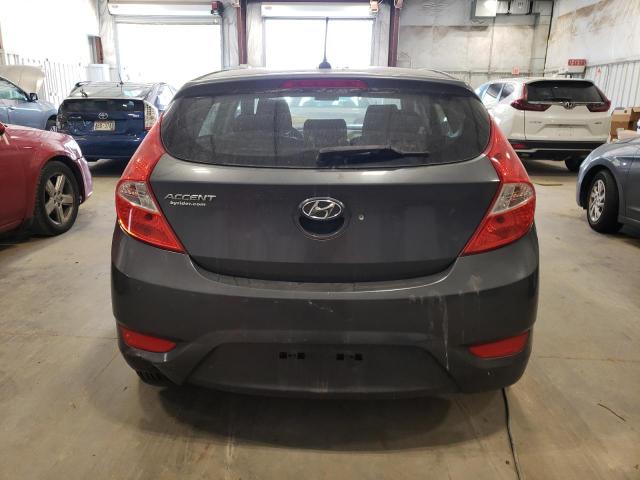 KMHCT5AE7CU003417 - 2012 HYUNDAI ACCENT GLS GRAY photo 6