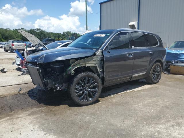 5XYP54HCXLG030384 - 2020 KIA TELLURIDE SX GRAY photo 1