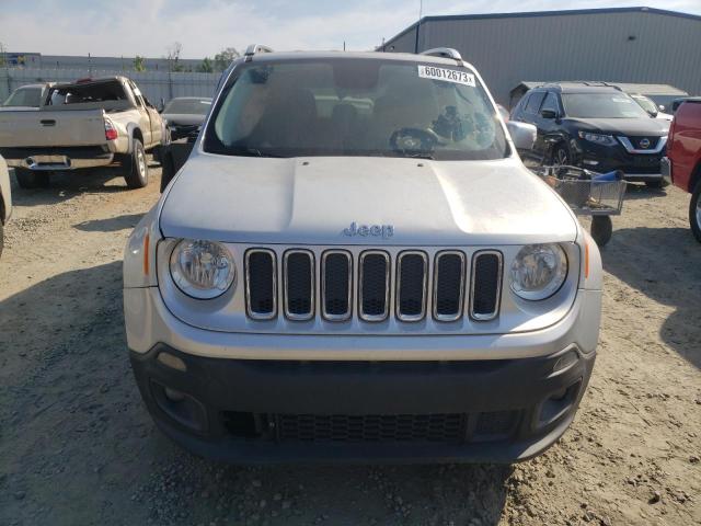 ZACCJADT6FPB34079 - 2015 JEEP RENEGADE LIMITED SILVER photo 5