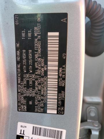 5TDGZRBH8MS086382 - 2021 TOYOTA HIGHLANDER XLE Silber Foto 13