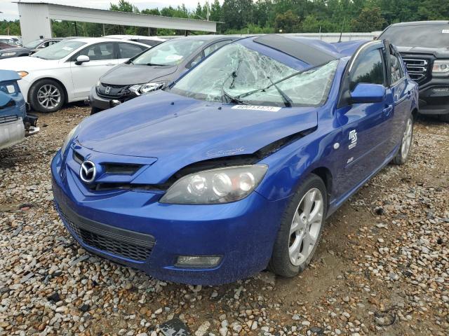 JM1BK343781858693 - 2008 MAZDA 3 HATCHBACK BLUE photo 1