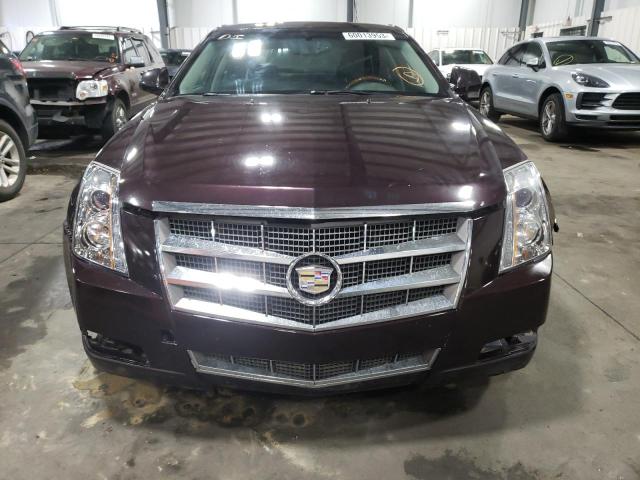 1G6DH5EGXA0102973 - 2010 CADILLAC CTS LUXURY COLLECTION BURGUNDY photo 5