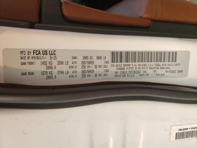 1C4RJFJT5FC853307 - 2015 JEEP GRAND CHER SUMMIT 白色 照片 13