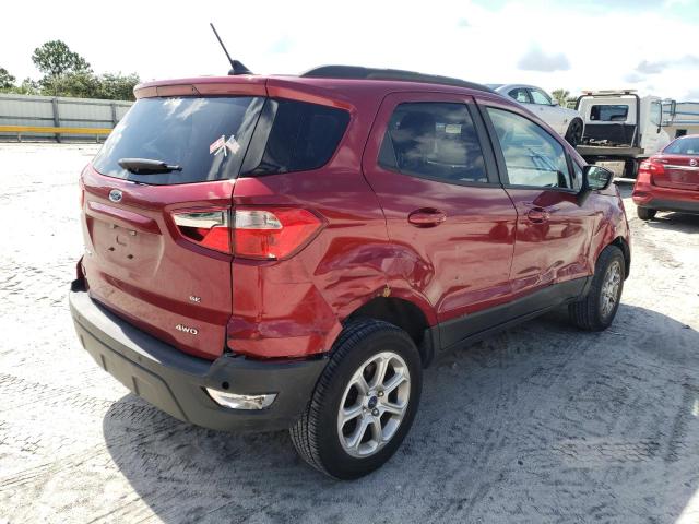 MAJ6S3GL3KC280879 - 2019 FORD ECOSPORT SE Rojo foto 3