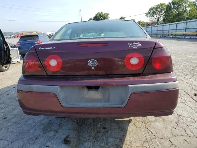 2G1WF52E239414298 - 2003 CHEVROLET IMPALA MAROON photo 6