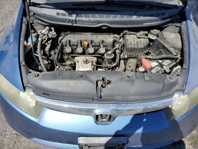 2HGFA16526H502921 - 2006 HONDA CIVIC LX BLUE photo 11