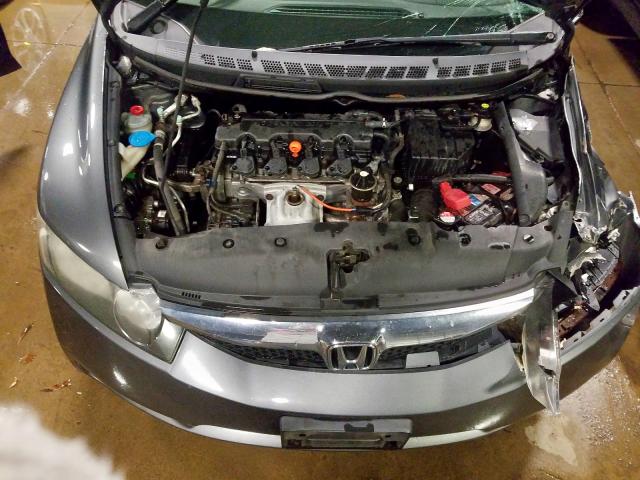 19XFA16509E048148 - 2009 HONDA CIVIC LX GRAY photo 7