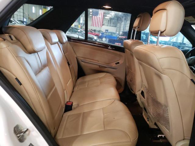 4JGBB8GB5BA685727 - 2011 MERCEDES-BENZ ML 350 4MATIC WHITE photo 11