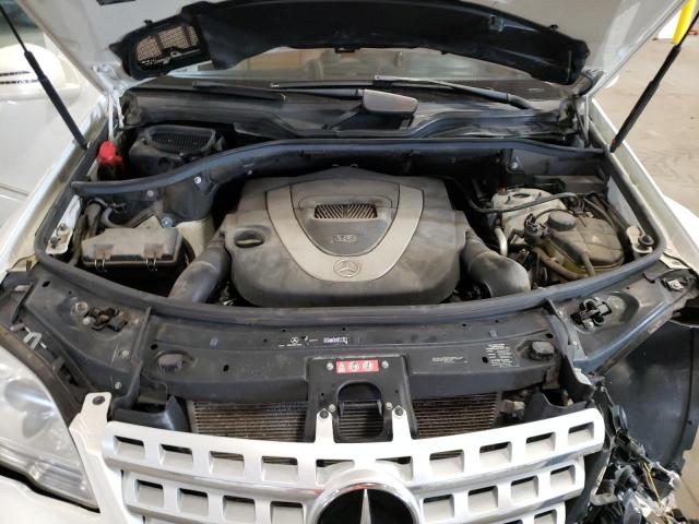 4JGBB8GB5BA685727 - 2011 MERCEDES-BENZ ML 350 4MATIC WHITE photo 12