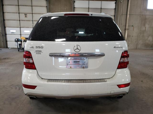 4JGBB8GB5BA685727 - 2011 MERCEDES-BENZ ML 350 4MATIC WHITE photo 6