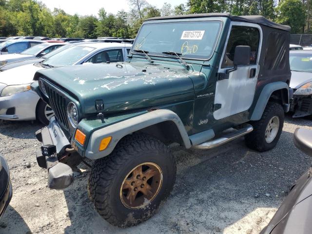 1J4FA29PXYP742812 - 2000 JEEP WRANGLER SE GREEN photo 1