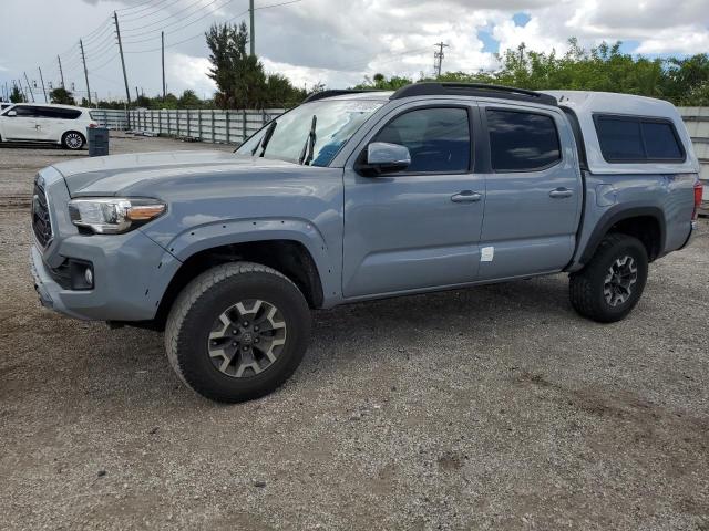 3TMAZ5CN5KM107866 - 2019 TOYOTA TACOMA DOUBLE CAB SILVER photo 1